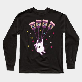 Coffee Cat Long Sleeve T-Shirt